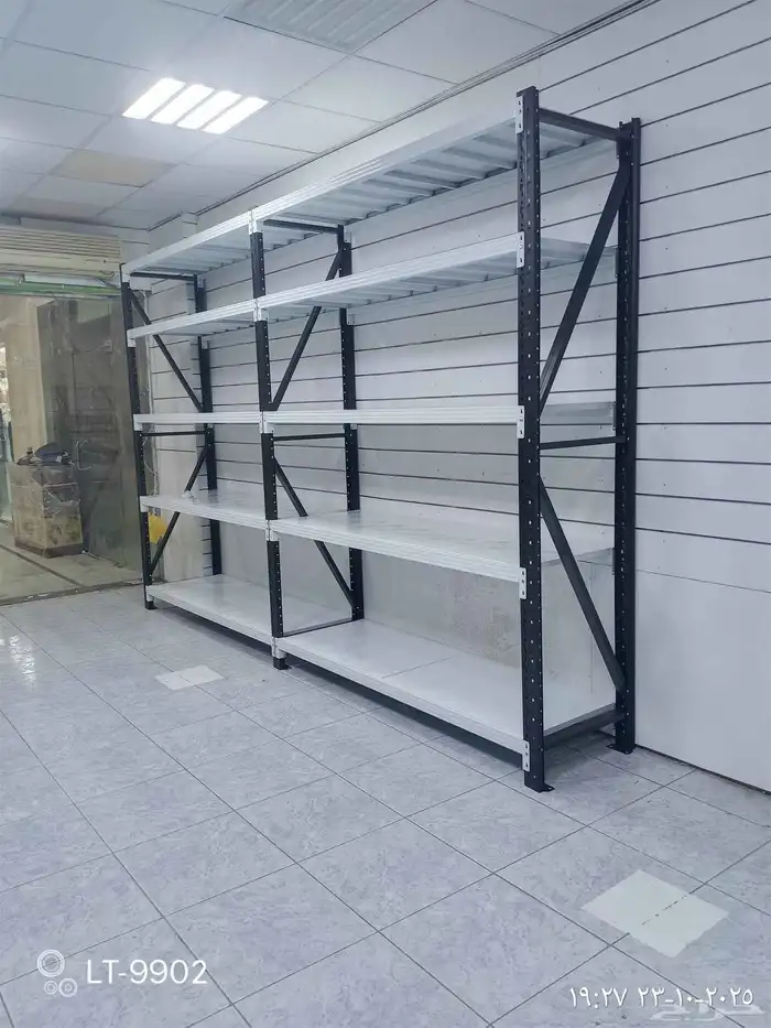رفوف مستودعات ارتفاع 2م3م حموله 350كيلو لرف الواحد 4