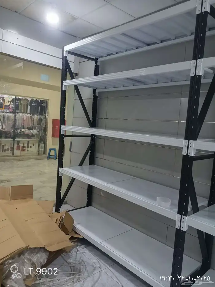 رفوف مستودعات ارتفاع 2م3م حموله 350كيلو لرف الواحد 1