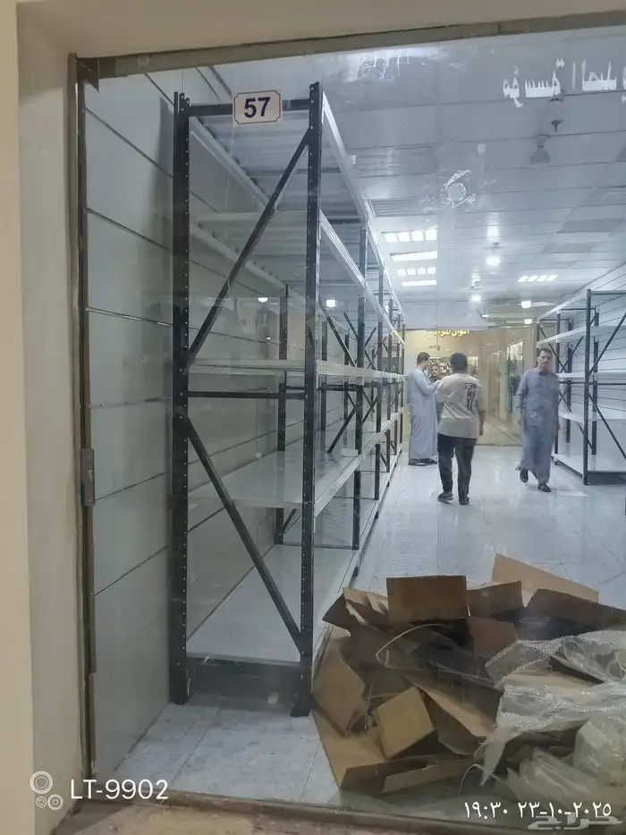 رفوف مستودعات ارتفاع 2م3م حموله 350كيلو لرف الواحد 7