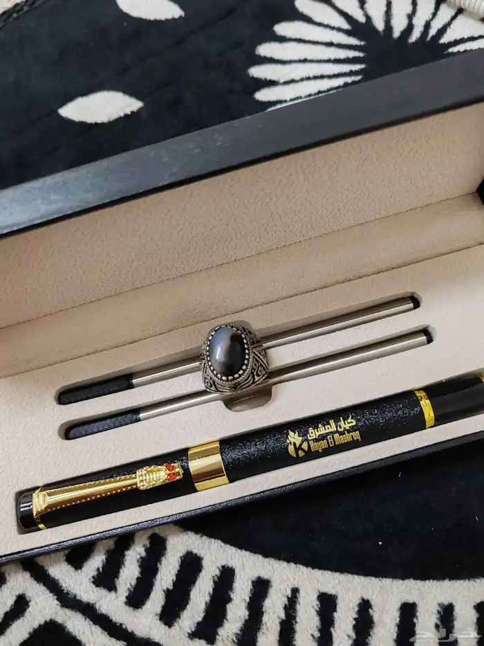 السلام عليكم خاتم فضا925وقلم جديد للبيع 2