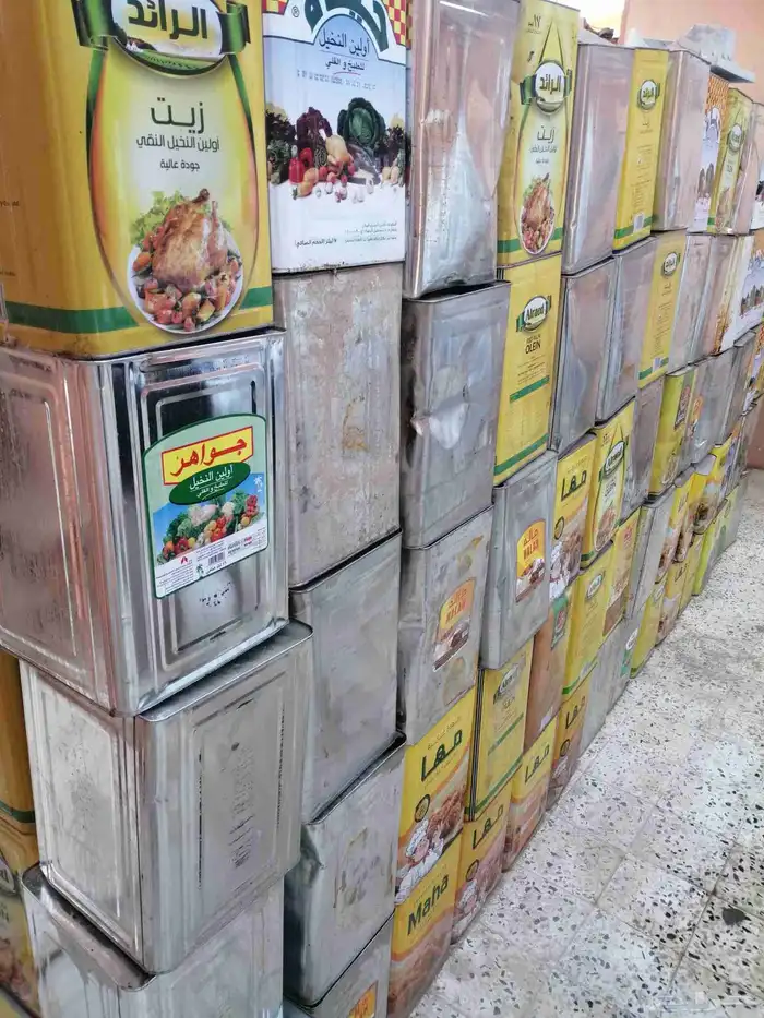 تنك زيت حديد للبيع نضيف 2