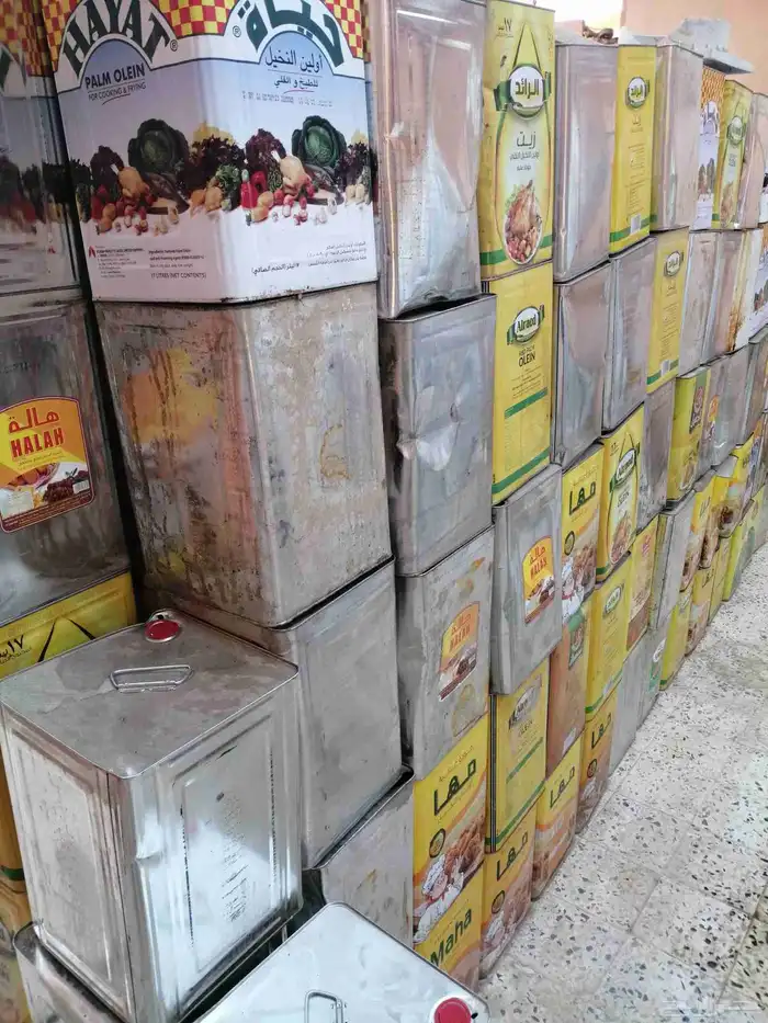 تنك زيت حديد للبيع نضيف 3