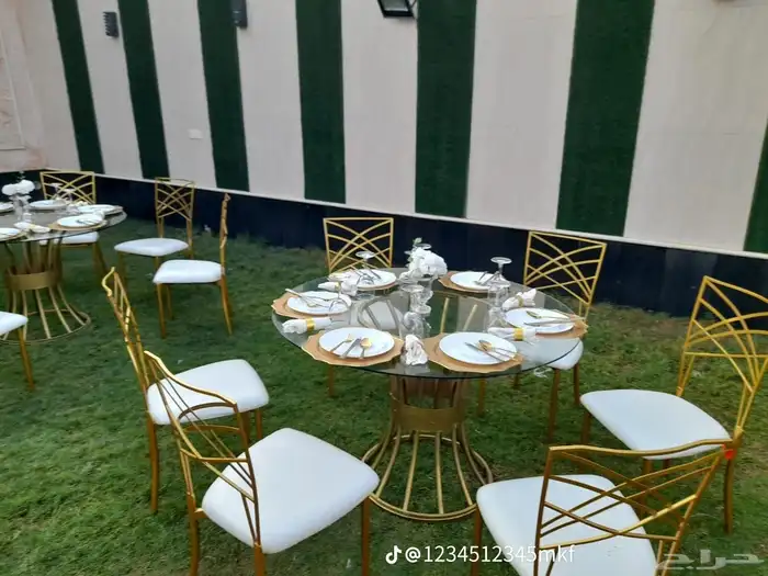 حفلات مناسبات زفاف تأجير كراسي طاولات كوش مداخل قهوجين وصباب 1