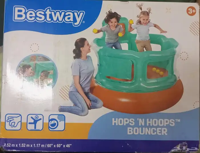 نطيطه على شكل حلقات 152 152 متر ا 117 سم 8