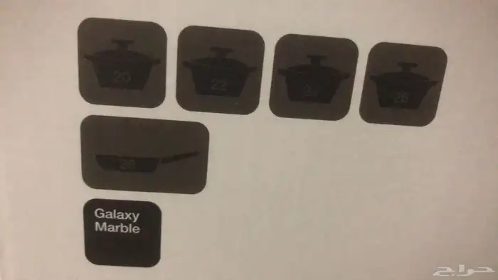 اطقم جرانيت كوري وتركي جديد بالكرتون 12