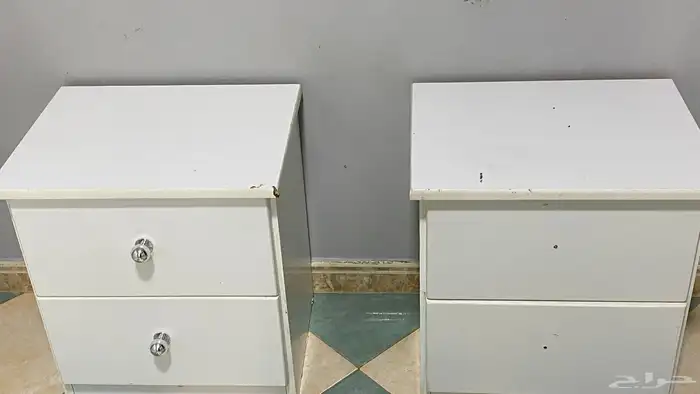 غرفة نوم كينج بيضاء جديدة 5 قطع 3