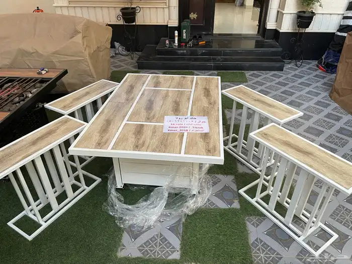 طاولات حدائق وتدفئه وشواء وفخمه 25