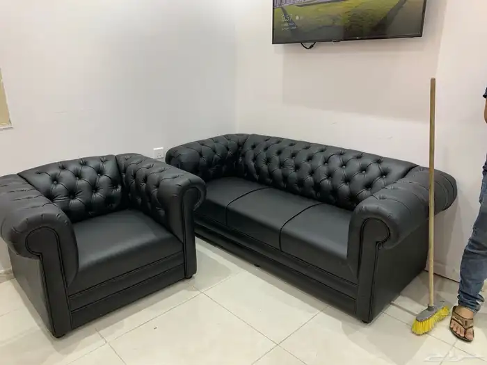 جديد كنب جلد ايكيا و كنب جلد ملكي فخامة حق غرفة مدير 8