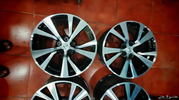 جنوط نيسان اصلي وكاله مقاس 18 نضيفه شبه جديده 5