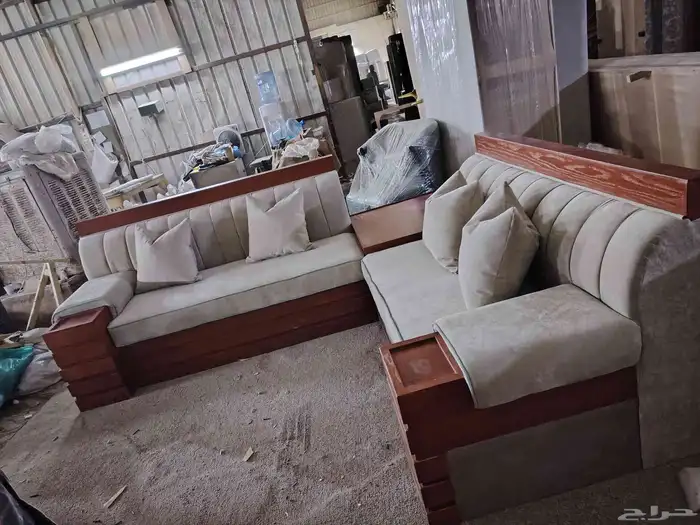 كنب بسعر المصنع صور من المصنع مباشره صناعيه الشفا للتواصل 4