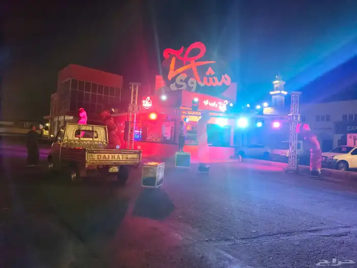 افتتاح محلات تجارية ستتيج اوقواس بالونات اقواس راقصه اضاءة ل 9