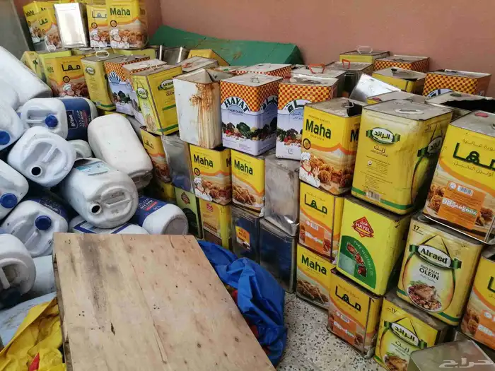 تنك زيت حديد للبيع نضيف 1