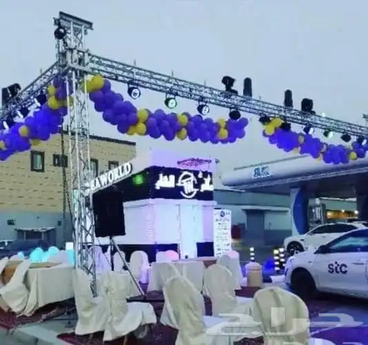 تأجير شاشات العرض وإظاءات الإفتتاح والحفلات والمناسبات 0