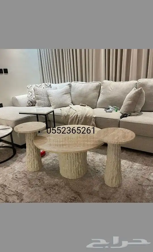 طاوله رخام مع حجر 0