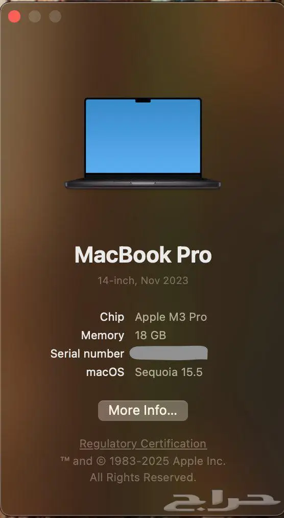 MacBook Pro M3pro 0
