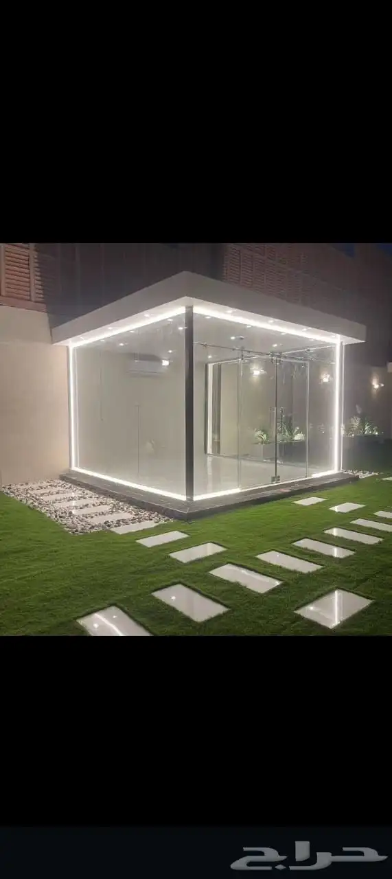 مجالس خارجيه زجاجيه بأحدث التصاميم والديكورات الحديثه 0