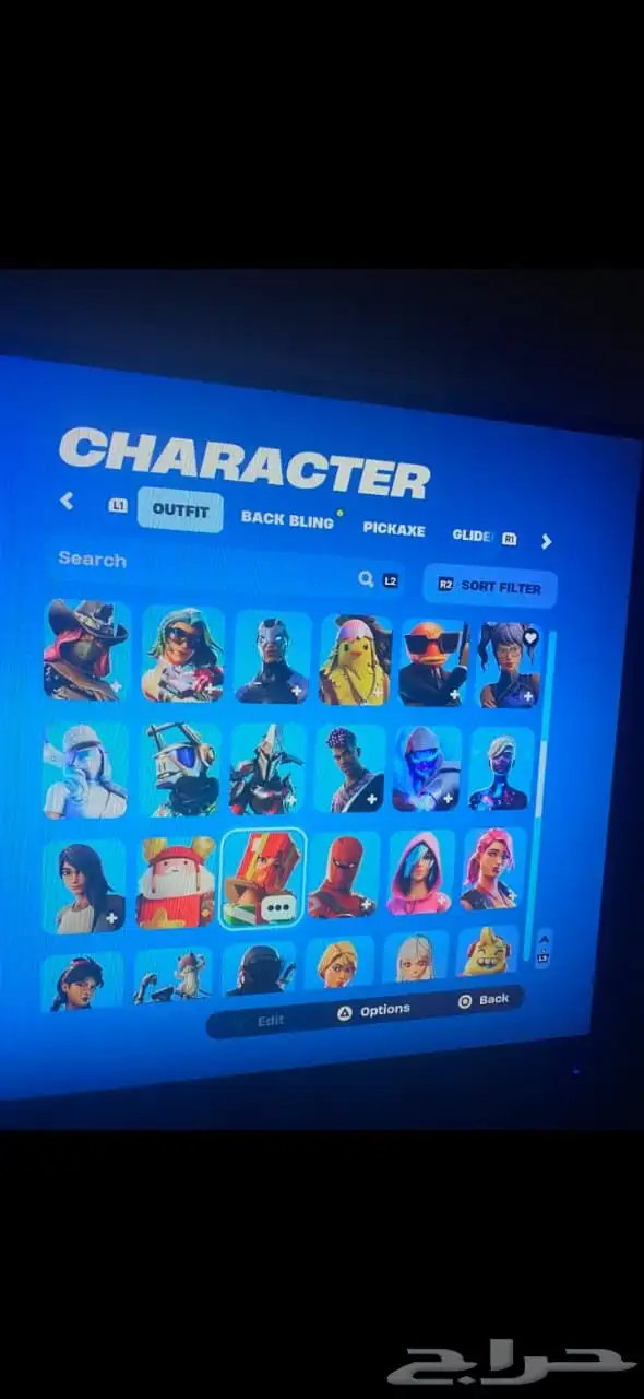 أيدي سوني 5 او 4 فيه حساب فورت نايت وجراند 0