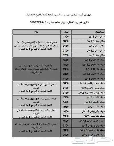 عرض على مكيف جري سبلت بولار العادي index