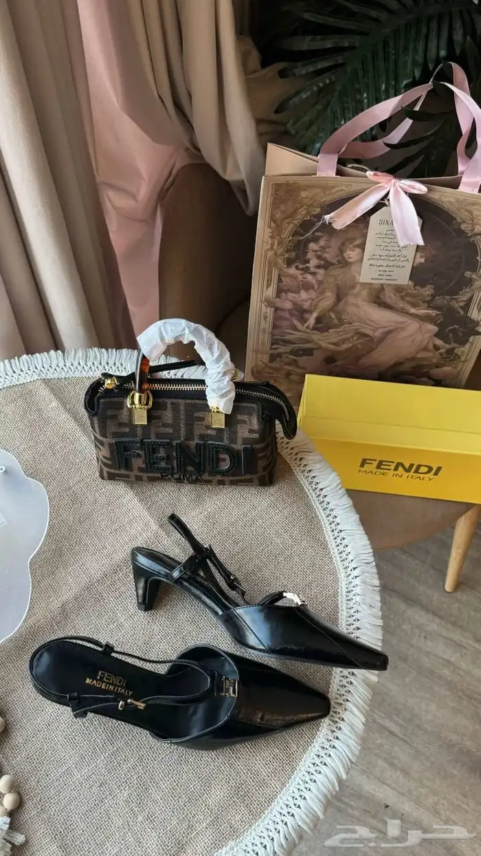 اطقم شنط وكعب ماركة فندي هاي كواليتي 3