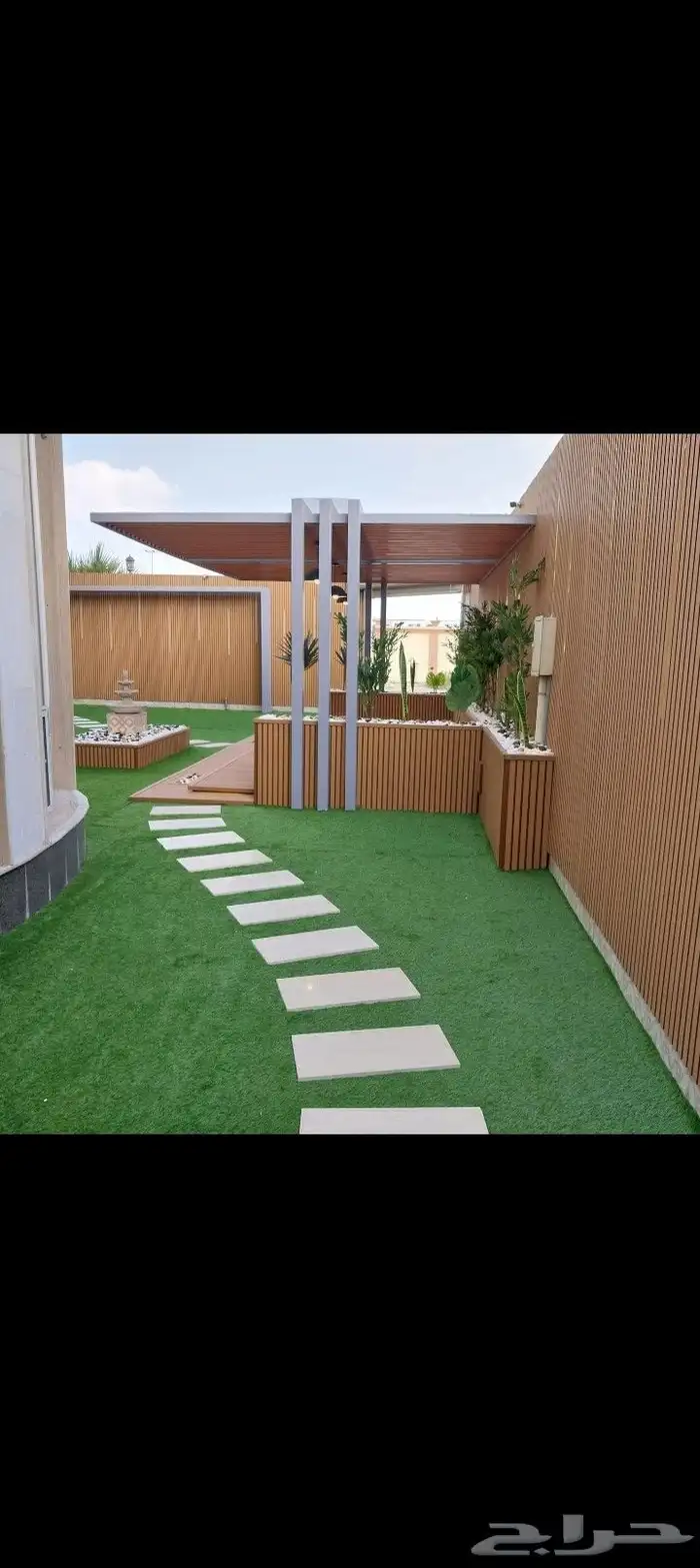 بديل خشب وعشب صناعي عاشب برضه جداري 8