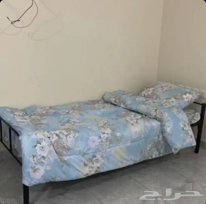 سرير خشب نفر واحد ونفر ونص ونفرين متواجد جلد ومخمل واكياء ود 15