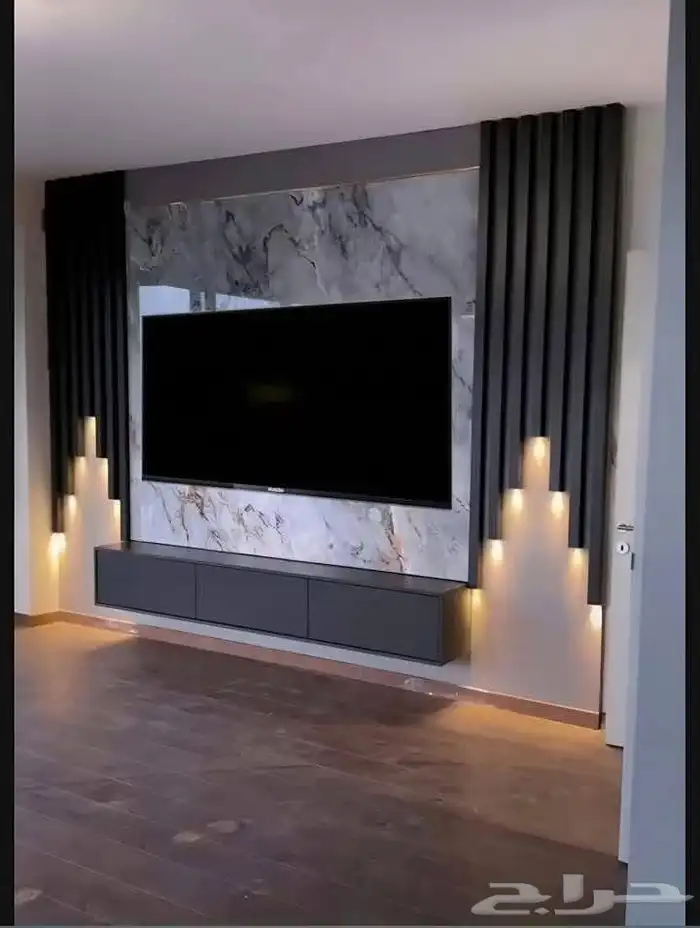 ديكوات شاشه  ديكور حامل شاشه 2