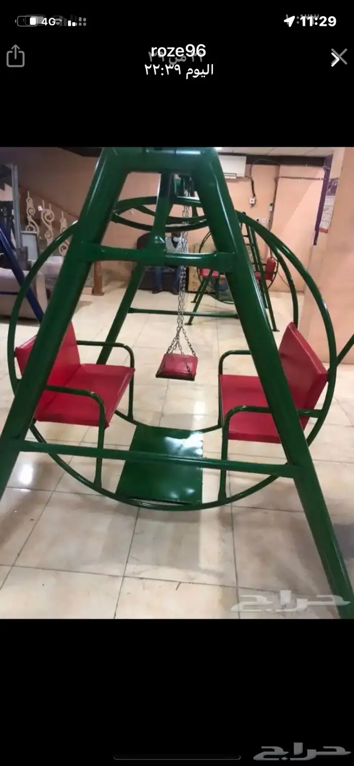 للبيع مراجيح اطفال احجام كبيرة وصقيرة وتفصيل الاحساء 6
