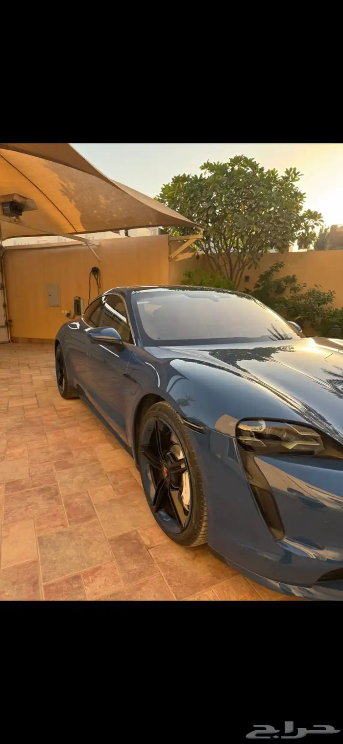 Porsche taycan turbo electric Arabian gulf 2021 3
