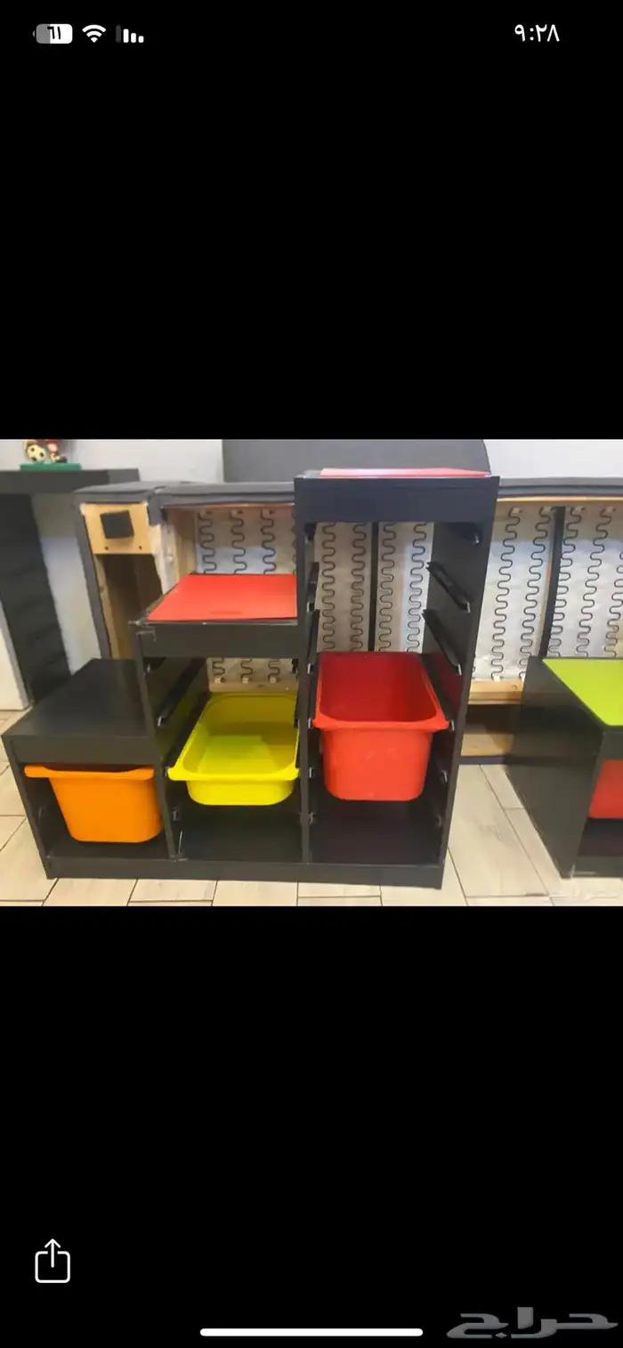 ادراج تخزين اطفال ايكيا لتخزين العاب اوالكتب 0