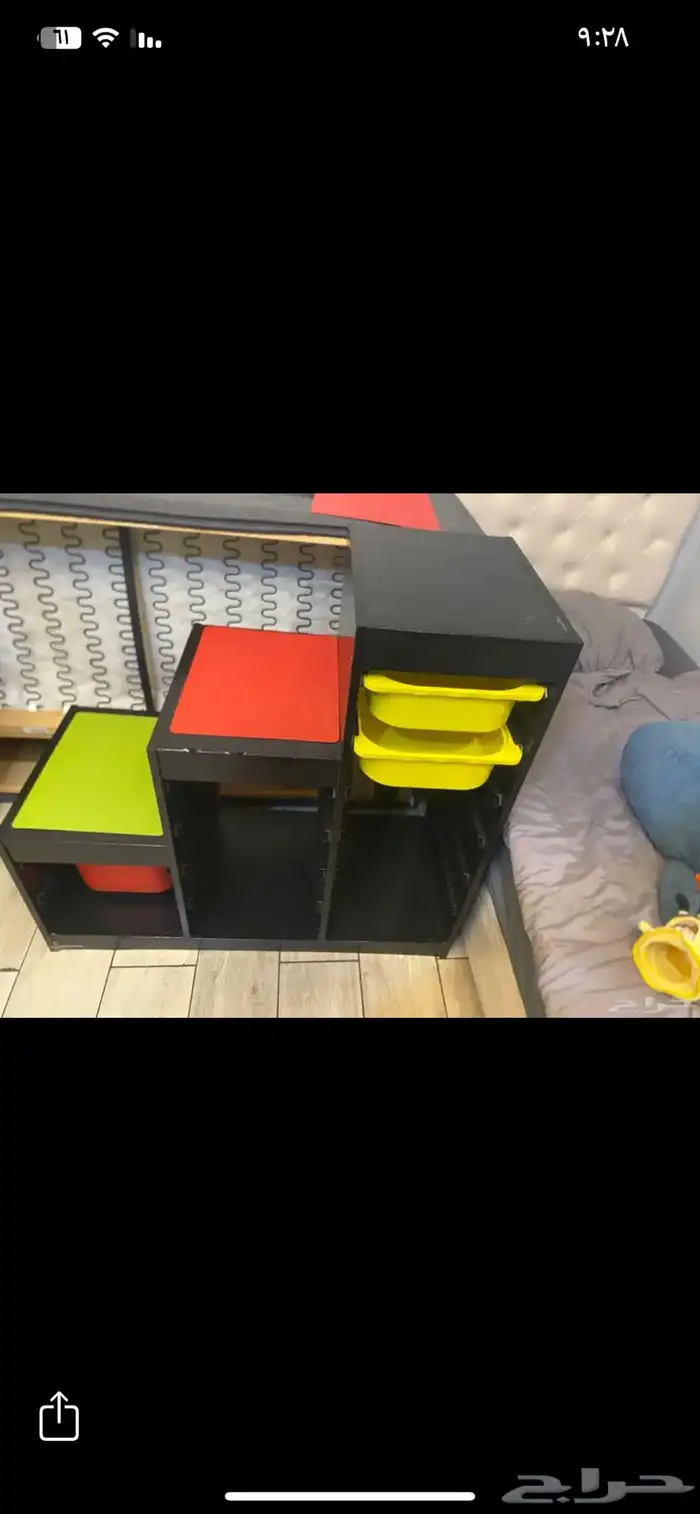 ادراج تخزين اطفال ايكيا لتخزين العاب اوالكتب 1