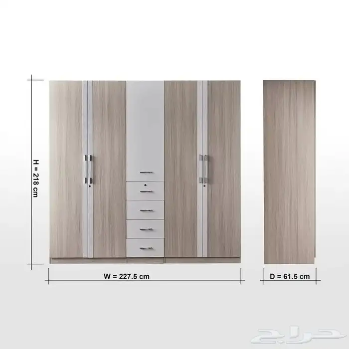 دولاب ملابس 5 درف جديد هوم سنتر 7