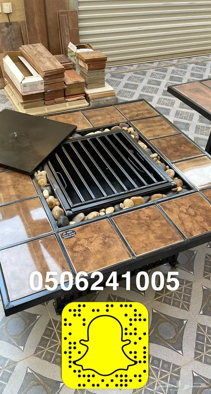 طاولات حدائق وتدفئه وشواء وفخمه 62