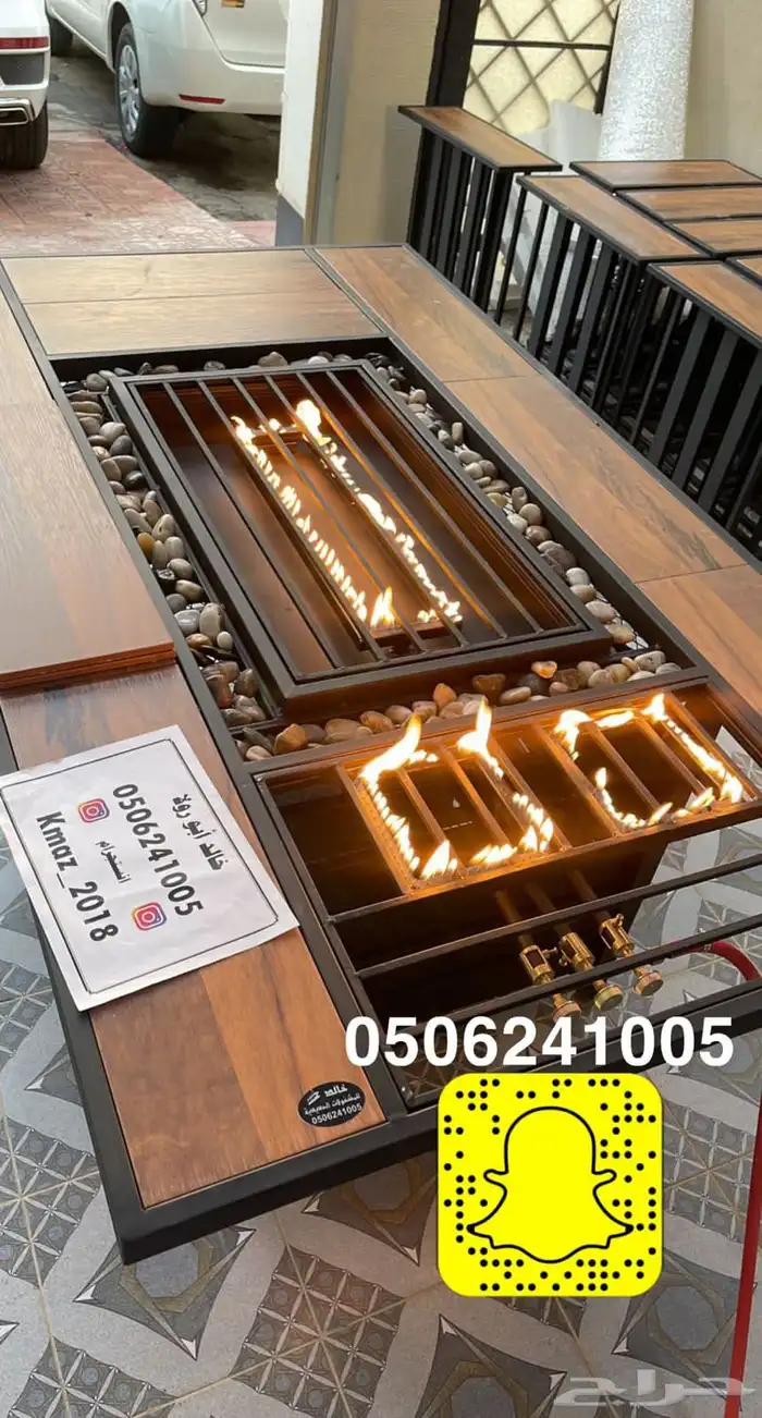طاولات حدائق وتدفئه وشواء وفخمه 66