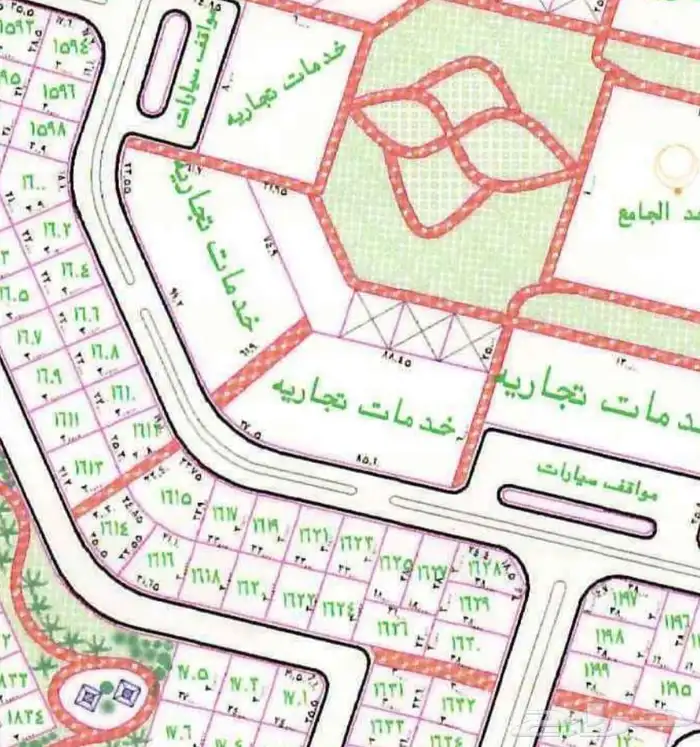 ارض للبيع بمخطط شاطئ1 على شارع 25 م دوار الخدمات 0