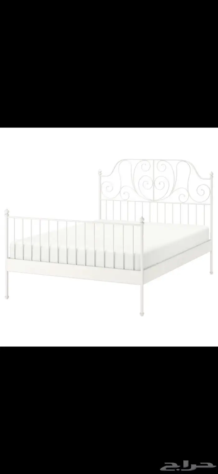 سرير ايكيا مقاس متر و60 في مترين 0