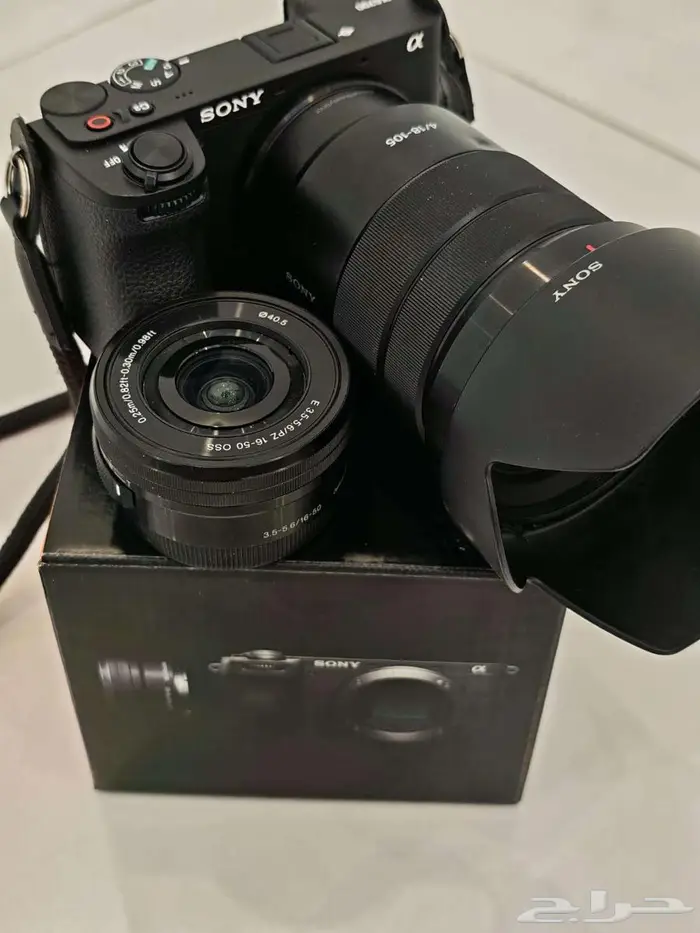 عدة تصوير احترافية شبه جديدة Sony A6700 عدستين ... 2