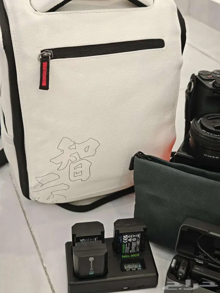 عدة تصوير احترافية شبه جديدة Sony A6700 عدستين ... 7