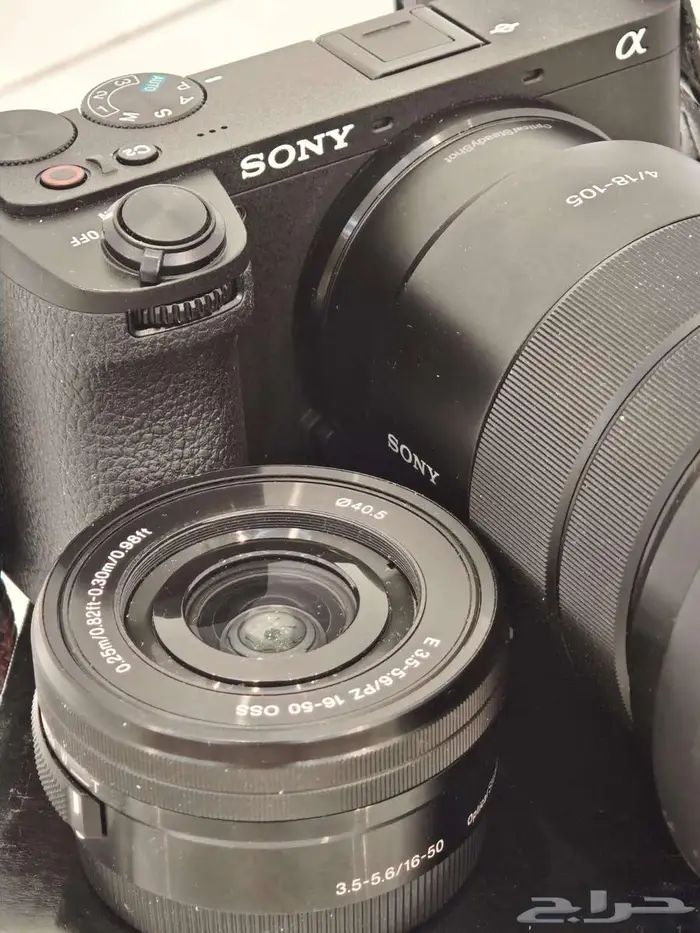 عدة تصوير احترافية شبه جديدة Sony A6700 عدستين ... 12
