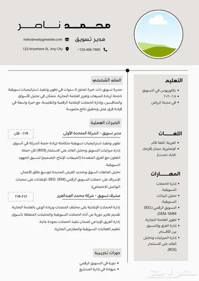خدمة تصميم سيرة ذاتية index