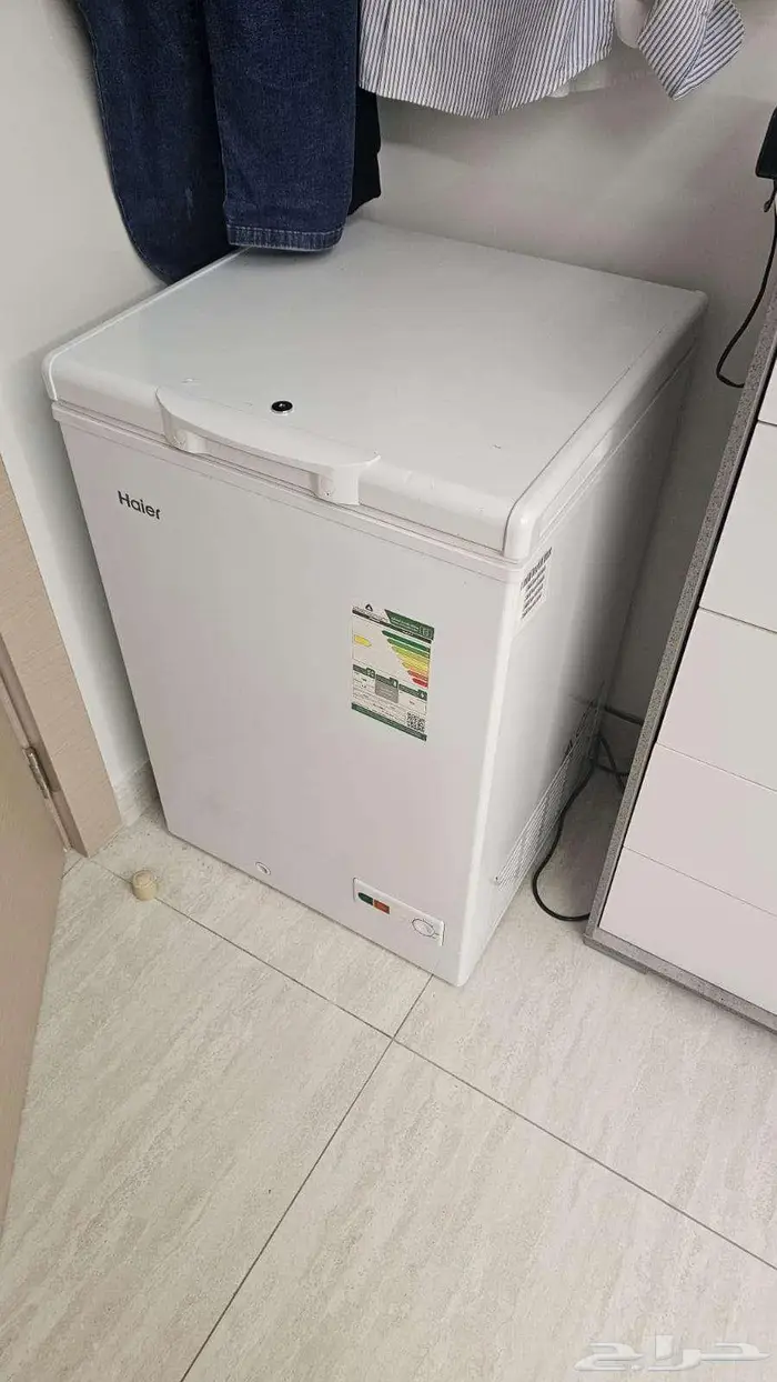 فريزر ارضي 100 لتر هاير شبه جديدة 0