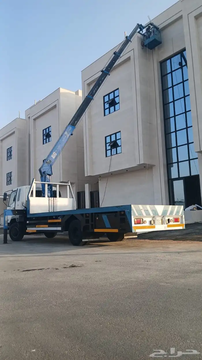 للإيجار ونش كرين سله ثابت متحرك موجود 25طن7طن سطحه بوم تراك 11