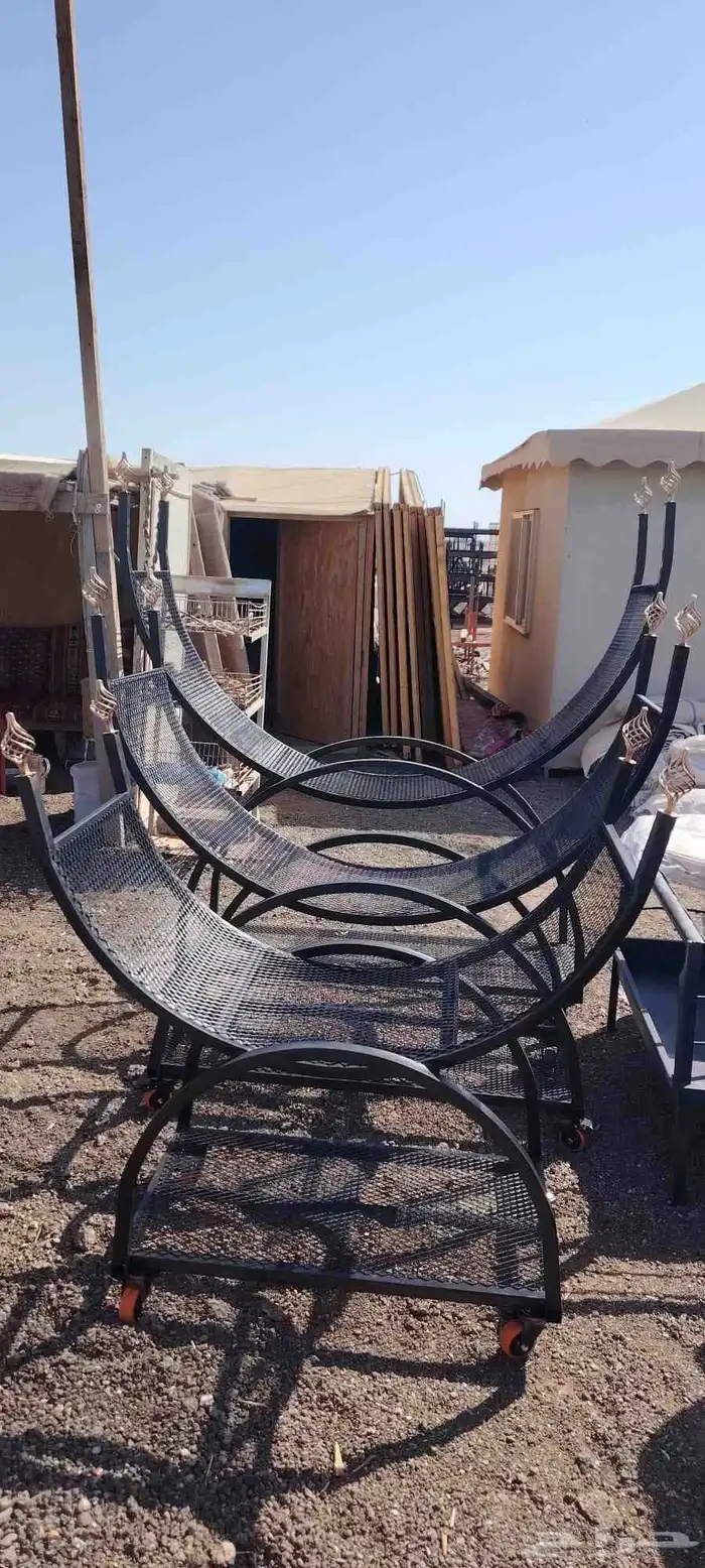 حامل حطب حديد ثقيل 0