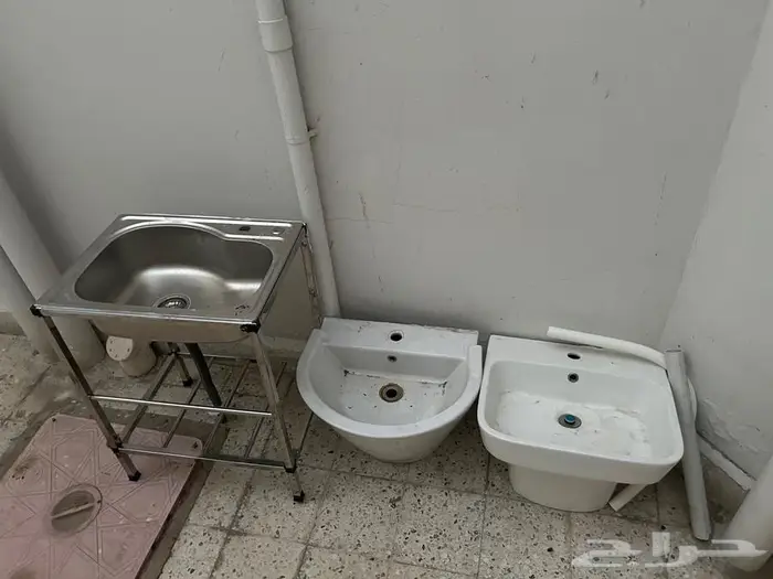 مغسلة حوض ستيل مع خلاط للبيع عدد 3 0