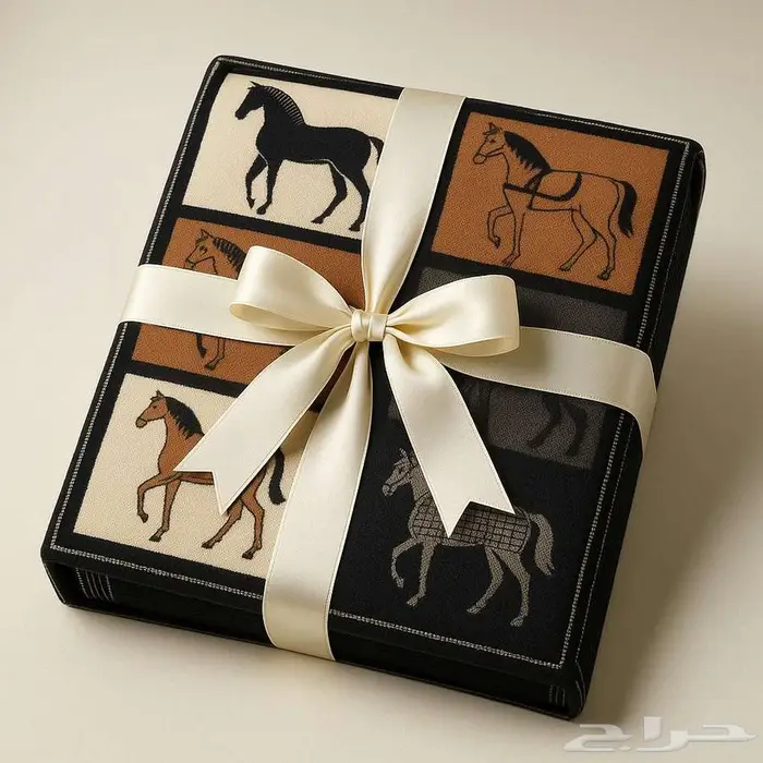 معطف كشميري بنقشة خيول ملكية 2