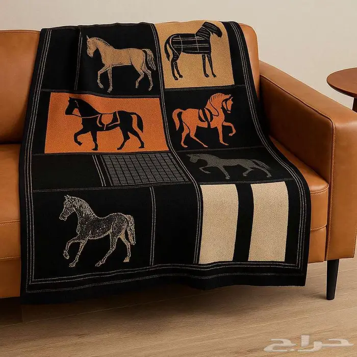 معطف كشميري بنقشة خيول ملكية 5