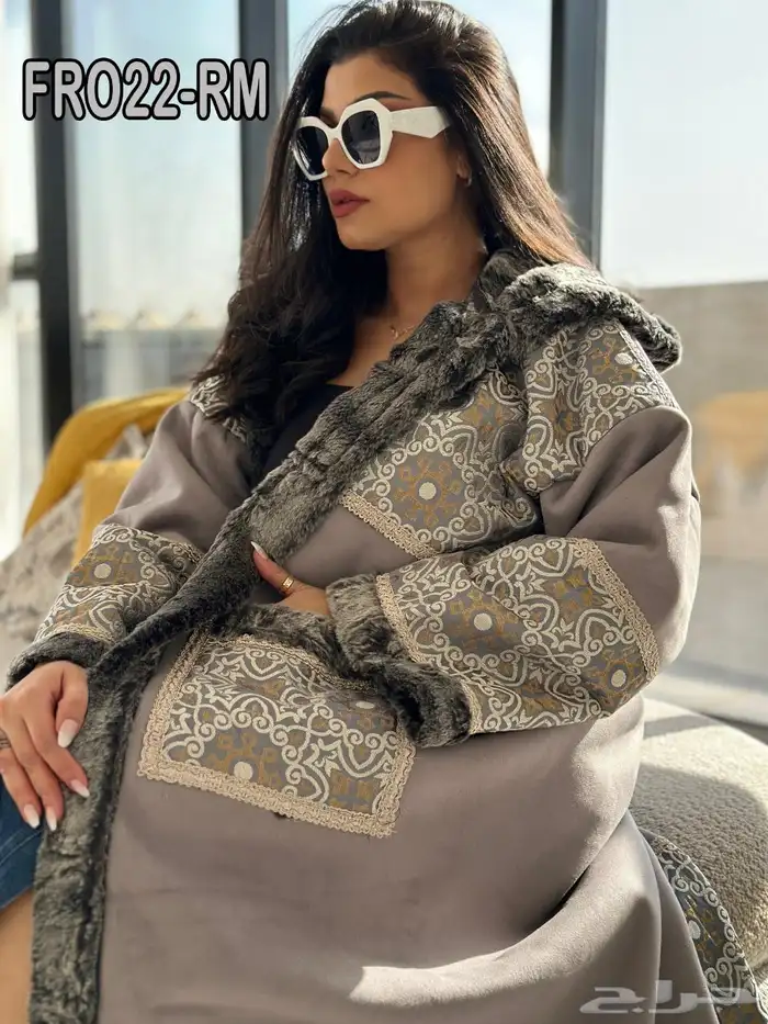فرو نسائي فخم لشتاء جلسات بر جلد فرو مخمل 6
