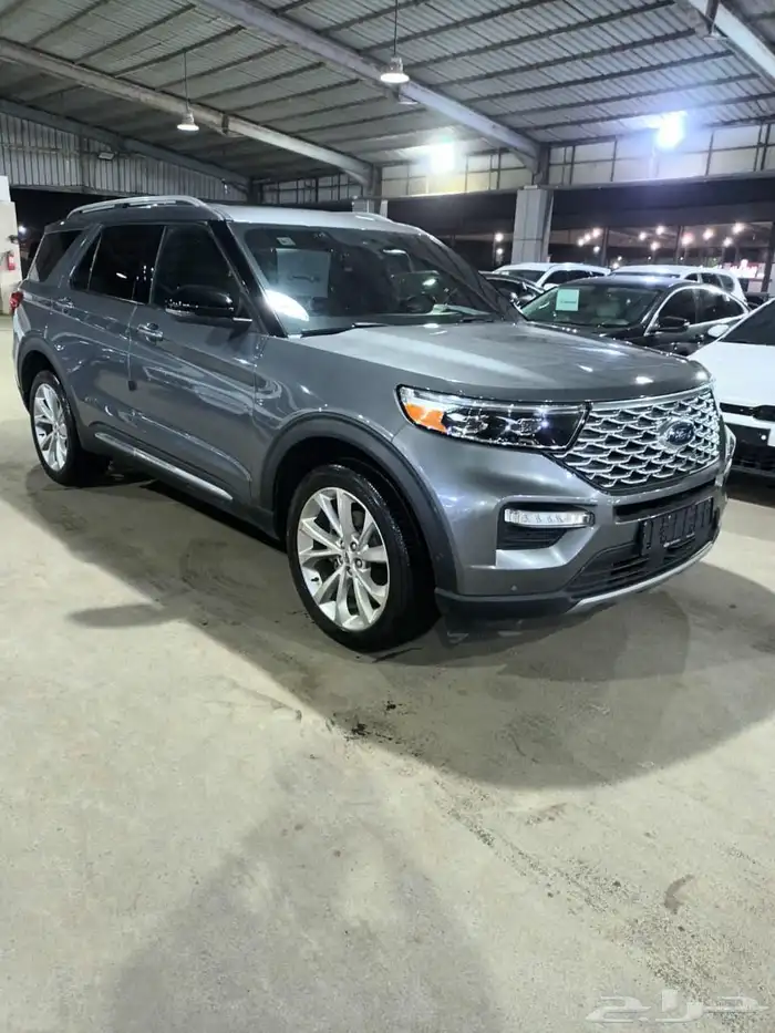 فورد اكسبلور رصاصي 2022 بنزين بطاقة جمركية وارد كوريا 1