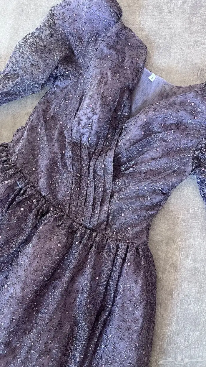 فستان موف لبس مره وحده فقط مقاس s السعر 100 قابل للتفاوض 1