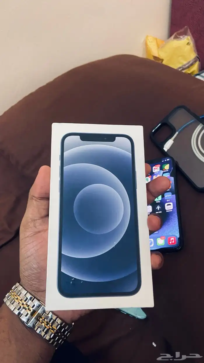 أنا هاتف 12 مع صندوق بطارية 87 1