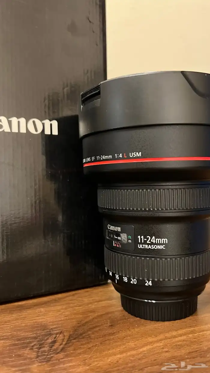 عدسة للبيع  CANON EF 11-24MM F 4L USM 0